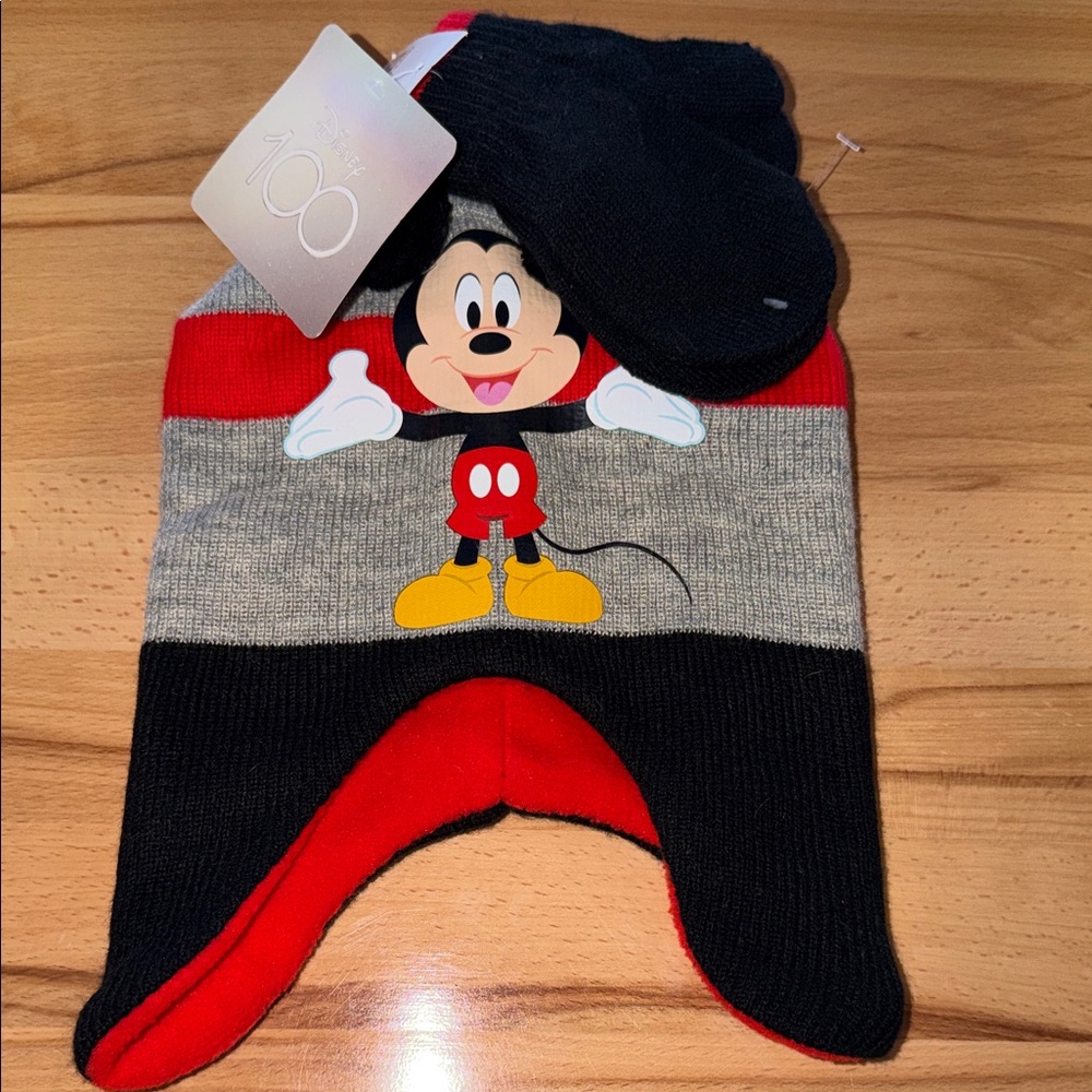 Disney Mickey Mouse Kids Hat - Red, Black, Gray